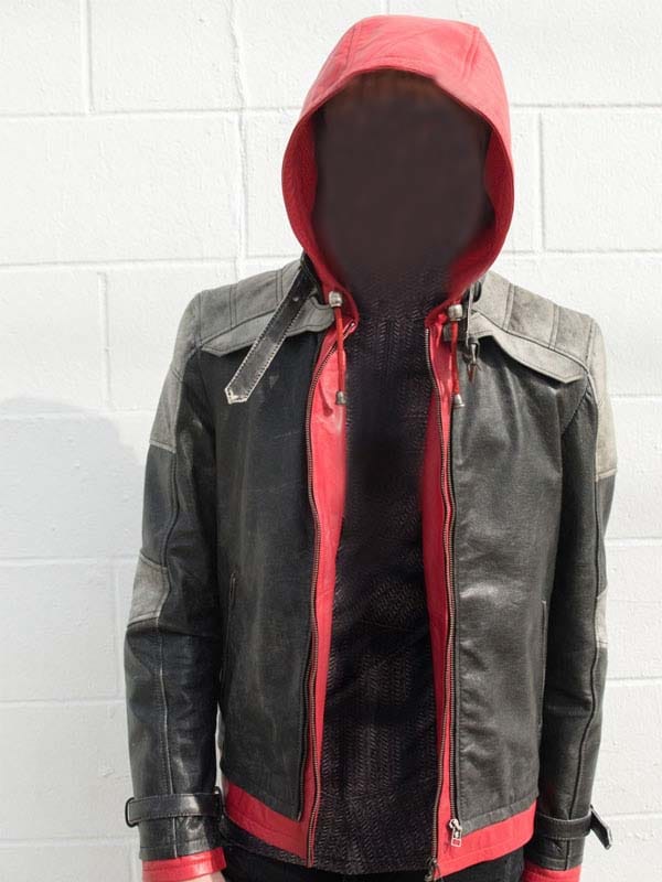 Batman Real Leather Red Hood Jacket