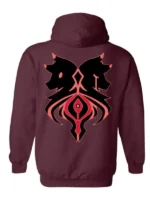 Aphmau Aaron Lycan Maroon Hoodie