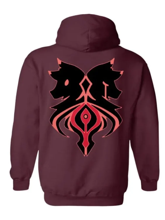 Aphmau Aaron Lycan Maroon Hoodie