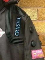 Character V Samurai Jacket back view highlighting the large Samurai band emblem.