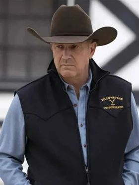 Yellowstone Kevin Costner Black Vest