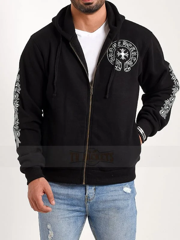 Pullover Black and white outfits Chrome Hearts Hoodie