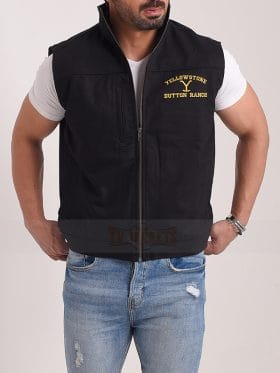 Yellowstone Kevin Costner Black Vest