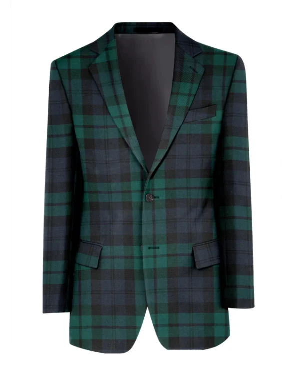 Present Spirited 2022 Will Ferrell Green Plaid Coat