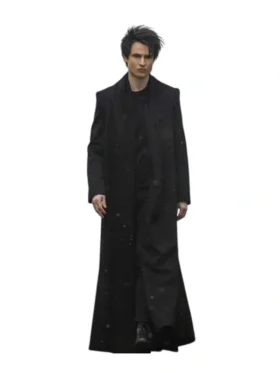 The Sandman 2022 Tom Sturridge Black Trench Coat, a man in a long black coat