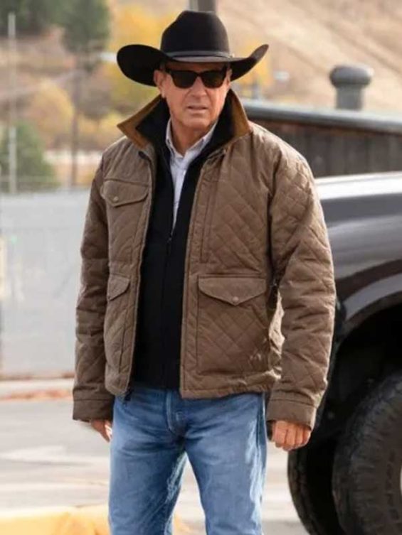 Kevin Costner Yellowstone Quilted Jacket