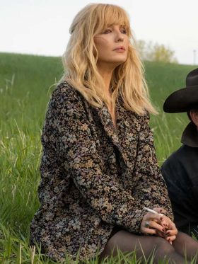 Beth Dutton Yellowstone Season 5 Floral Coat