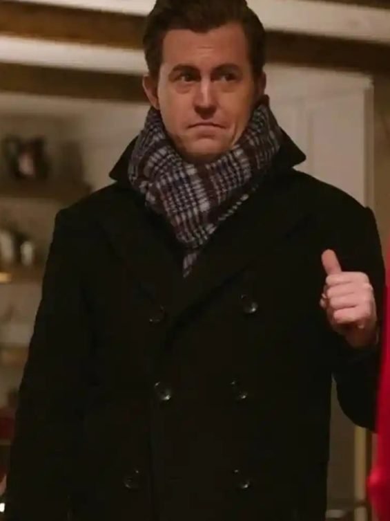 Alex Moffat Christmas with the Campbells Black Coat