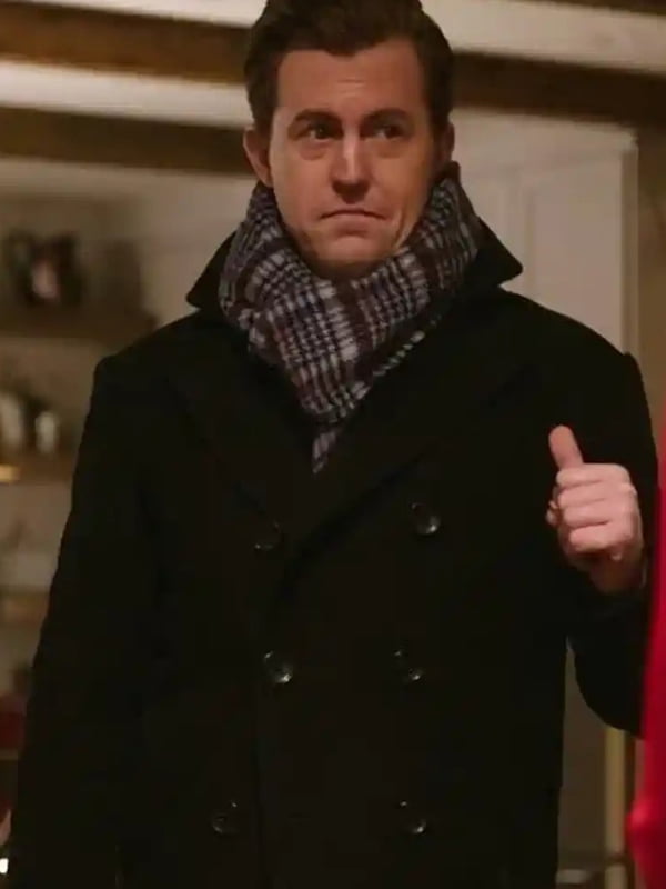 Alex Moffat Christmas with the Campbells Black Coat