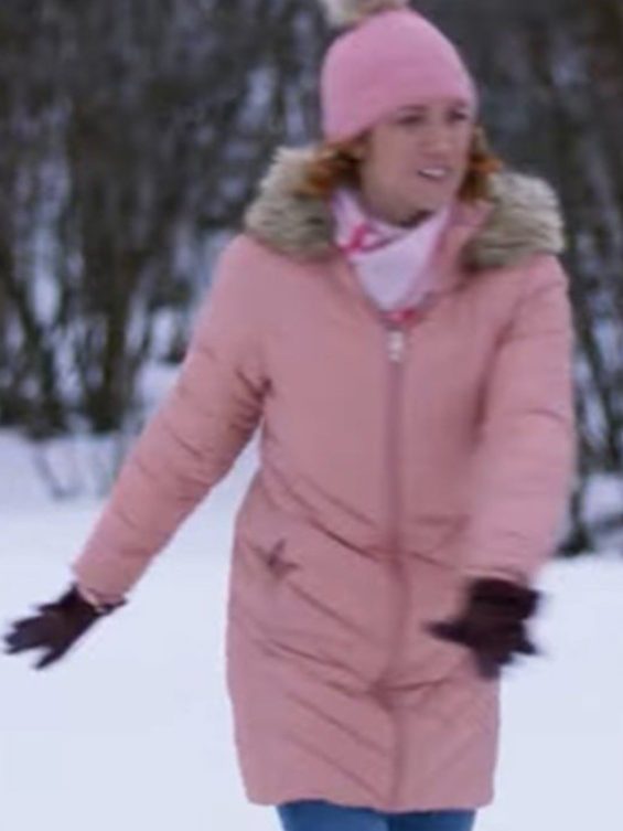 Christmas with the Campbells 2022 Brittany Snow Pink Jacket