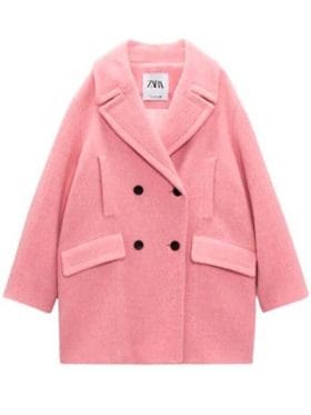 Wednesday 2022 Emma Myers Pink Coat