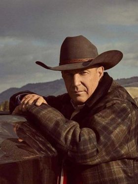 Yellowstone Kevin Costner Plaid Checked Jacket