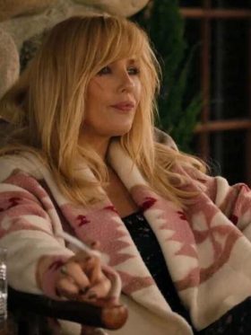 Yellowstone Beth Dutton Pink Printed Coat