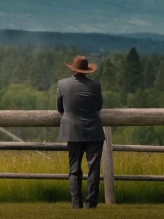 Yellowstone Season 5 Kevin Costner Grey Blazer