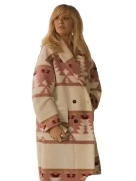 Yellowstone Beth Dutton Pink Printed Coat