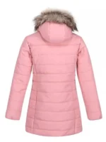 Brittany Snow fashion jacket with fur collar and zip style