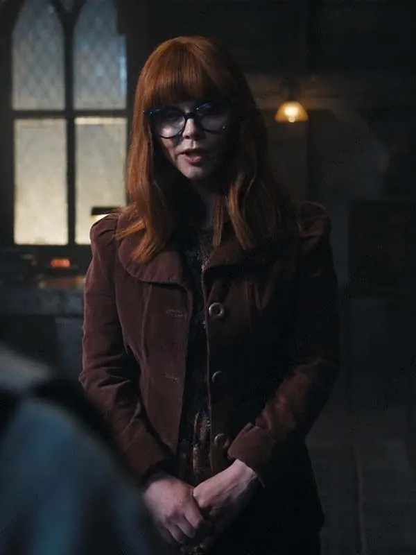 Wednesday 2022 Marilyn Thornhill Brown Jacket Wednesday 2022 Marilyn Thornhill Brown Jacket