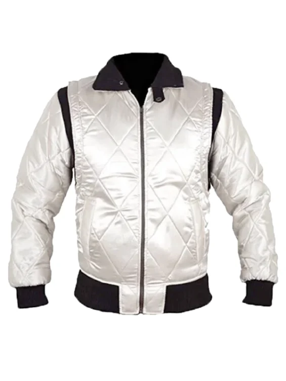 Drive Scorpion Ryan Gosling White Satin Jacket