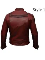 Guardians Star Peter Quill Red and black Leather Jacket