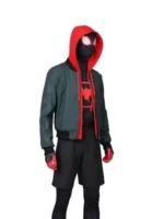 Miles Morales red and black hoodie