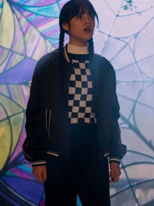 Wednesday 2022 Addams Bomber Jacket