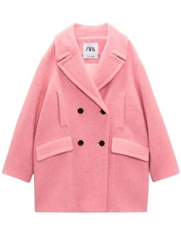 Wednesday Enid Sinclair Pink Coat