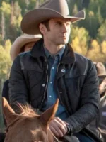 Wes Bentley TV Series Yellowstone Brown Quilted Jacket