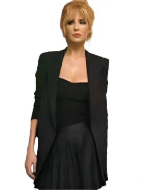 Kelly Reilly YellowstoneS04 Beth Dutton Black Striped Blazer