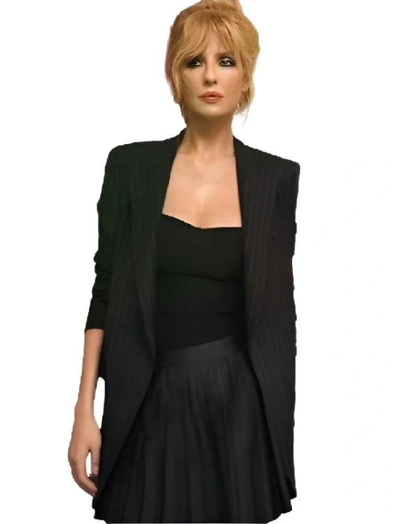 Yellowstone Beth Dutton Striped Blazer