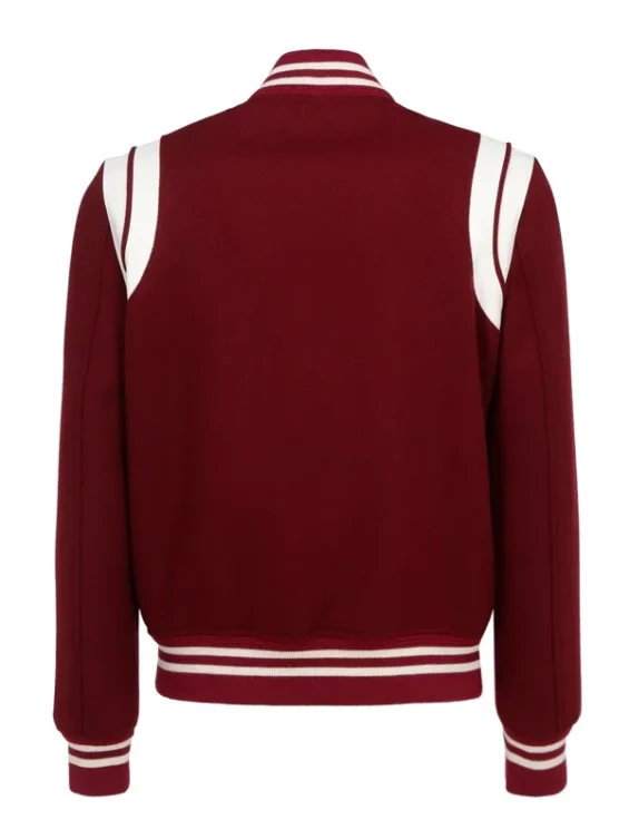 Ysl Letterman Jacket