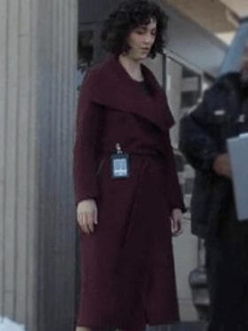 The Recruit Amelia Salazar Maroon Coat