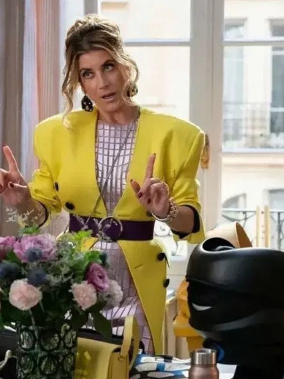 Emily in Paris S03 Lily Yellow Coat