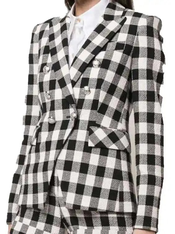 Emily in Paris Emily Cooper Checked Blazer