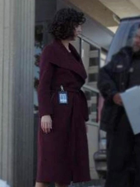 The Recruit Amelia Salazar Maroon Coat