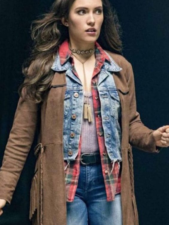 The Flash Season 4 Miranda Macdougall Fringe Coat