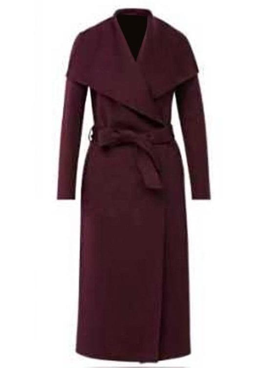 The Recruit Amelia Salazar Maroon Coat