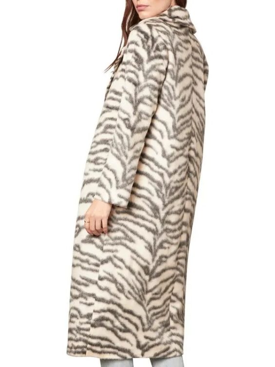 Sherry White Tiger Print Coat