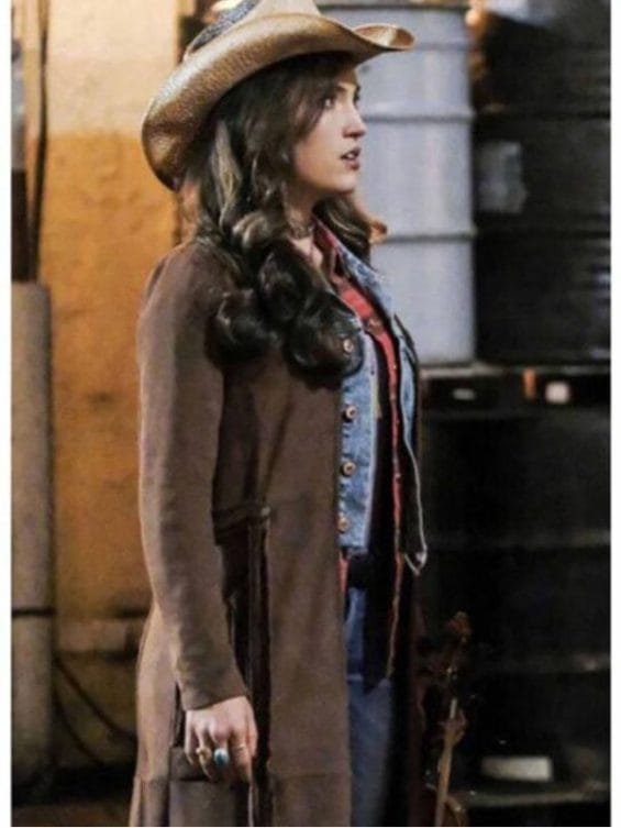 The Flash Season 4 Miranda Macdougall Fringe Coat