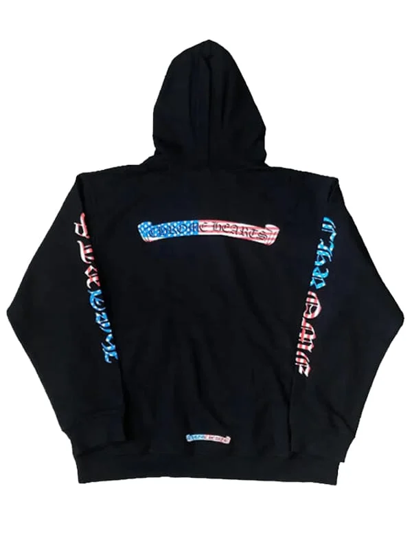 America Chrome Hearts Black Hoodie