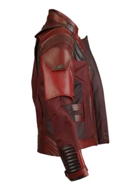 Chris Pratt as Star-Lord wearing the Avengers Infinity War leather jacket