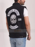 Black Motorcycle Club Blue Denim Vest