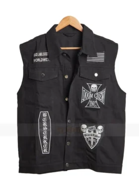 Black Motorcycle Club Blue Denim Vest