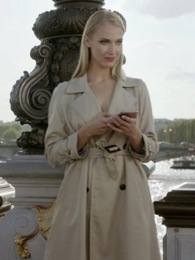 Camille Razat Emily in Paris Cotton Coat