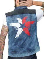 Close-up of Infamous Second Son Delsin Rowe Vest, perfect for casual wear