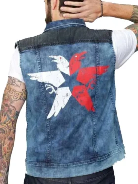 Close-up of Infamous Second Son Delsin Rowe Vest, perfect for casual wear