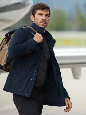 Echo 3 Prince Jacket in sleek black with zipper front and high collar