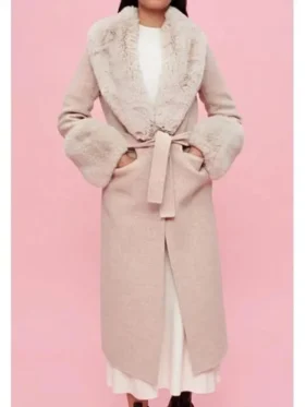 Elegant Max Meladze Fur Trim Coat with luxurious design