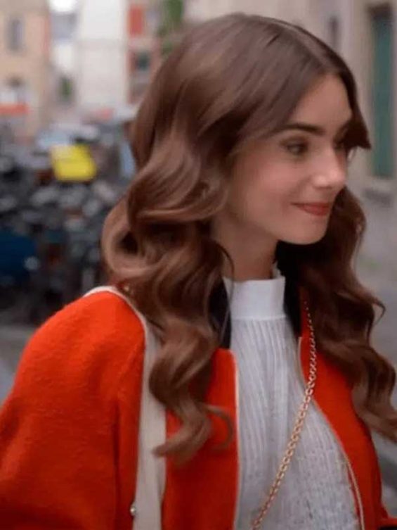 Emily in Paris Emily Cooper S02 Orange Jacket