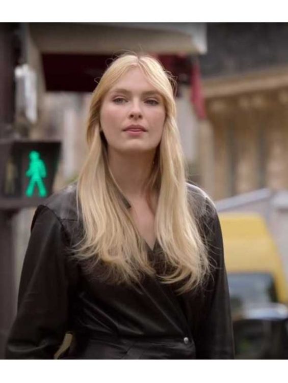 Emily in Paris S02 Camille Razat Black Coat