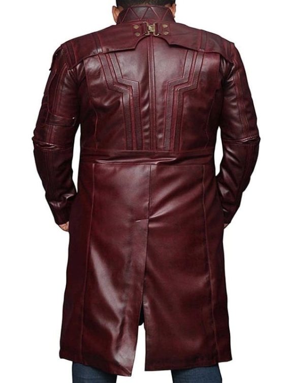 Guardians of Galaxy 2 Star Lord Chris Pratt Leather Coat